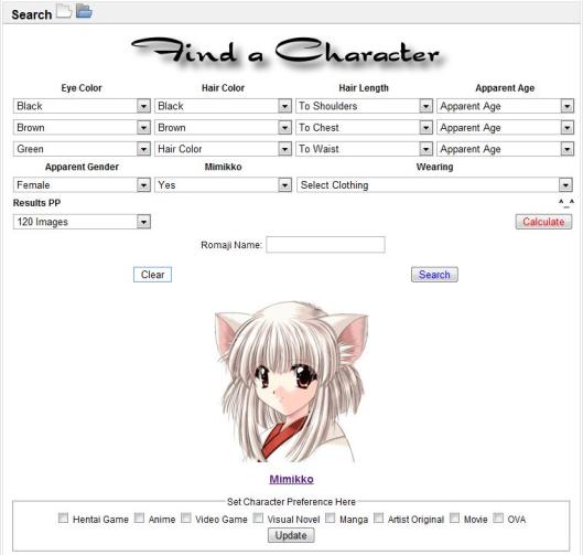 anime character database